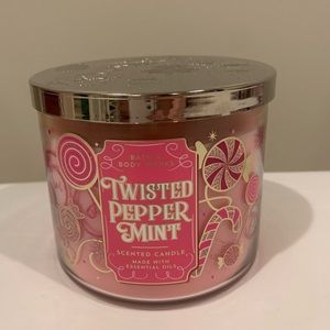 BBW Twisted Peppermint Candle